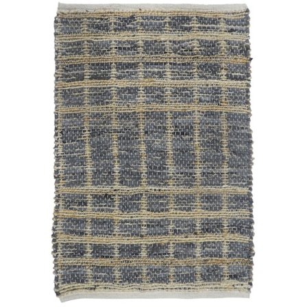 Lattiamatto 60x90cm Nahka Juutti Harmaa-Beige