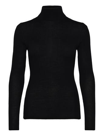 Lune Cable Knitted Metallic Sweater Tops Knitwear Jumpers Black Malina