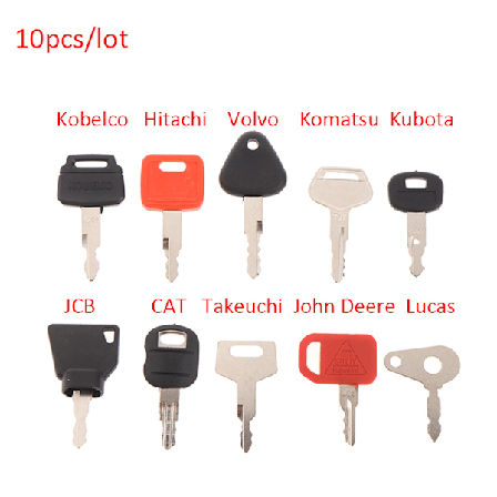 10 nyckel hinery Master key Set hinery Digger