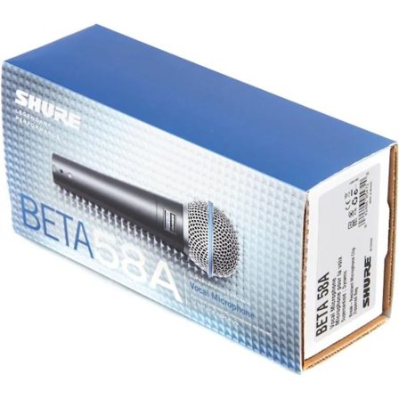 Shure BETA58A Mikrofon Vokalmikrofon Trådbunden Mikrofon NY,SD