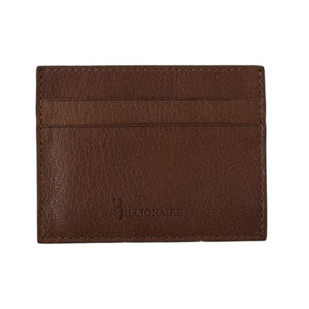 Billionaire, Leather Cardholder Brązowy, Mężczyzna, Rozmiar: ONE Size