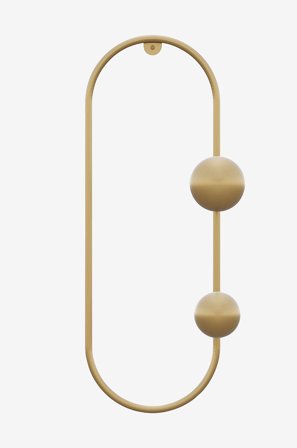 Hanah Home - Metallinen seinäkoukku - Kelly - Kulta - Piensäilytys - - Homeroom