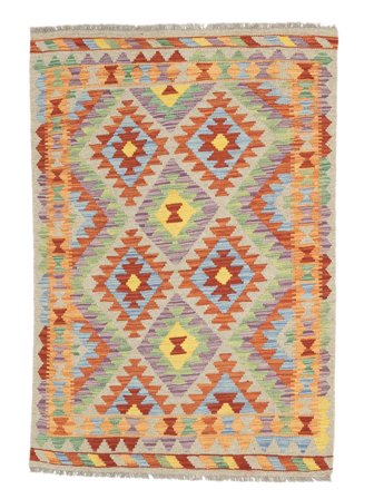 Mały Kilim Afgan Old Style Dywan 104X150 Wełna