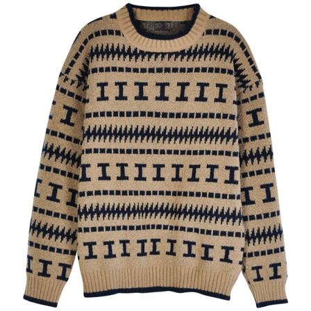 Strikkevarer for kvinner Høst Vinter Genser Idle Style Rundhals Langermet Løs Slanking utvendig topp