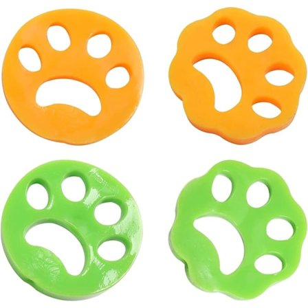 Vaskemaskine Anti Hårbold, Vaskemaskine til kæledyrshår, Fjerner kæledyrshår, til rengøring af kæledyrshår, Hår, 4 stk.