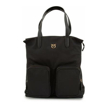 Pinko, Tote Bags Zwart, Dames, Maat:ONE Size