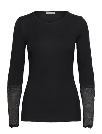 Frhizamond Tee 19 Tops T-shirts & Tops Long-sleeved Black Fransa