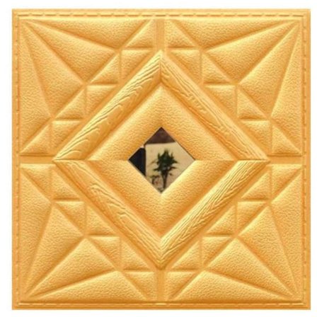 2ST självhäftande väggdekal 3D tapet GULD DESIGN B