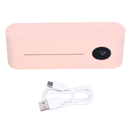 Elektrisk smart tannbørsteholder UV vegg tannbørstebrakett vifte lufttørking borefri hylle USB-lading for familieRosa