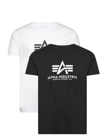Alpha Industries Basic T 2 Pack - Black - XXL