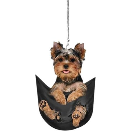 Hängande Nyckelring med Puppy-Motiv för Bakspegel i Bil