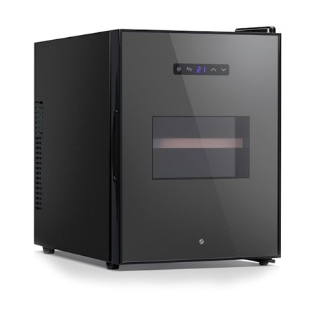 Power vinkøleskab til 12 flasker - Sort