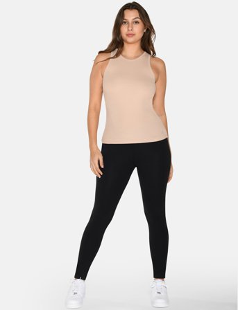 URBAN QUEST 2-Pack Women Bamboo Tank Top Rib - White - XS