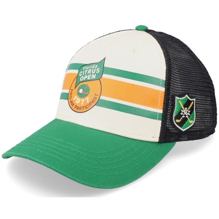 American Needle - Weiss trucker Cap - Florida Citrus Open Sinclair. 19Th Hole Golf White/Green/Black Trucker @ Hatstore