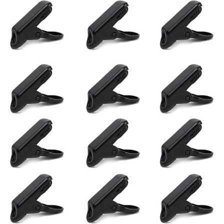 12 plastikklemmer, telt reflekterende reb-båndklemme, strammere presenningsklemmer presenningsklemmer camping solskærm have velcrojustering