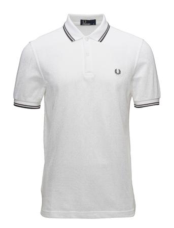 Twin Tipped Fp Shirt Polos Short-sleeved Hvid Fred Perry