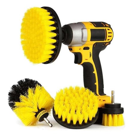 Skrubbe børste for boremaskin og skrutrekker 3-pack