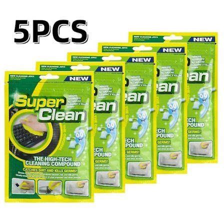 5-pack Super Clean Magic Cleaning Gel - Tangentbord, Damm, Smuts, Mobiltelefon, Rengöringspasta