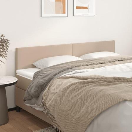Vidaxl Huvudgavlar 2 St Cappuccino 80x5x78/88 Cm Konstläder Brun
