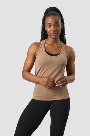 ICANIWILL - Everyday Seamless Tank Top Desert Sand - Träningslinne - Dam - Träningskläder från ICIW