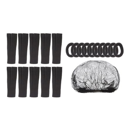 Hårruller i flere størrelser, søvnvennlige, stille og rask styling, reisehårstyling