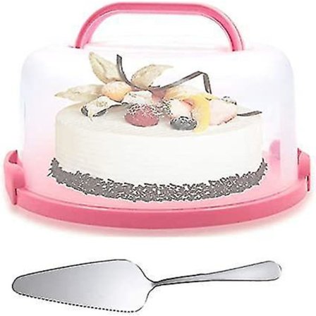 Kakaobärare Plast Rund Behållare Fällbart Handtag Pajer