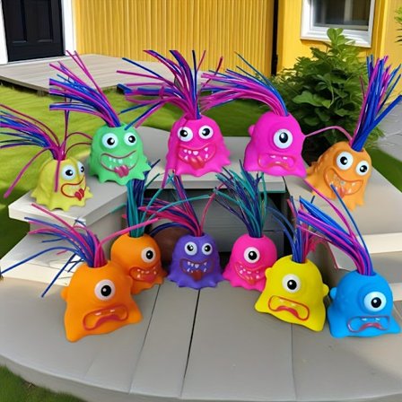 Sjovt Skrigende Hårtrækkelegetøj – Prank Lyd Stress Relief Legetøj til Børn, Tilbage til Skole Gave (Tilfældig Stil)