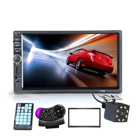7" Touch Skærm Stereo Bluetooth 12V 2 Din MP5 afspiller