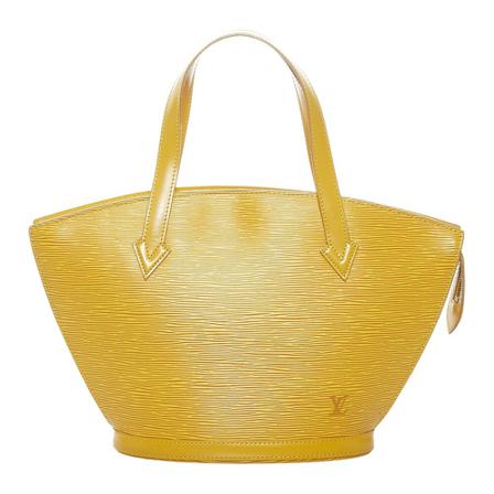 Louis Vuitton Vintage, Pre-owned Epi Saint Jacques PM Short Strap Leather Geel, Dames, Maat:ONE Size