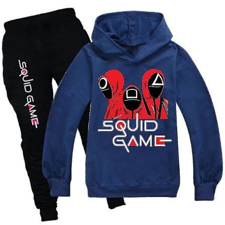 Squid Game Kids Sport Tracksuit Set Huppari Housut Outfit Vaatteet H