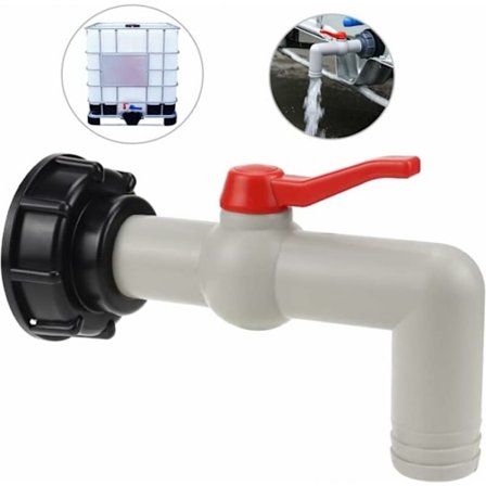 IBC 1-tums utloppskran IBC kulventiler adap