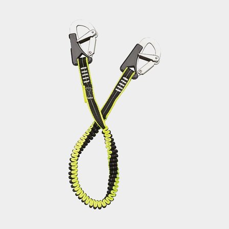 Safety tether Plastimo Elastic Tether, elastic, 1.5 meter (extended), ISO 12401 / OSR, with 2 safety hooks