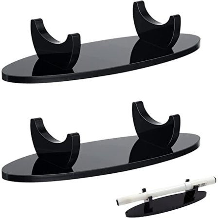 2 kpl Akryyli Näyttöteline Kynä Näyttöjalusta Vaakasuora S,ZQKLA