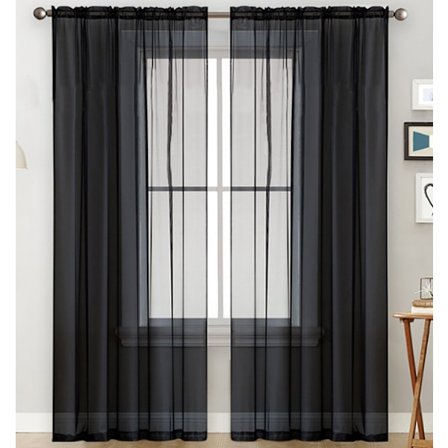 Mørklægningsgardiner til soveværelse, stue og mere Black M