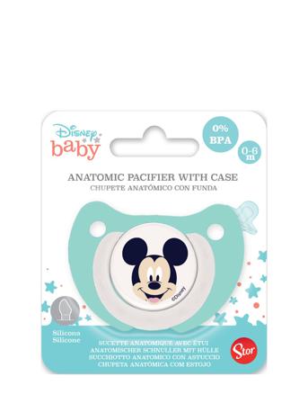 Disney Baby Orthodontic Pacifier Silic +6M Mickey Green Magic Store