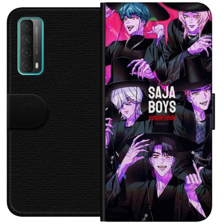 Kompatibelt Plånboksfodral till Huawei Huawei P smart 2021 Kpop Demonjägare Saja Boys Mörk Idol Aura Lila Demonenergi