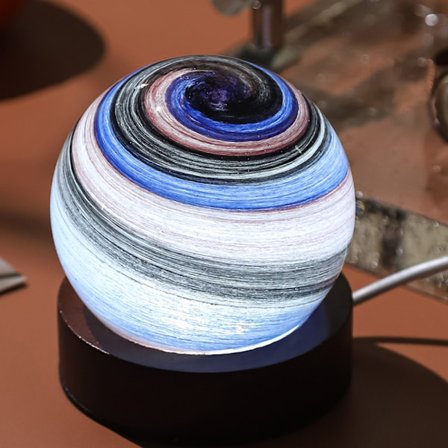 Födelsedagsmånadskonstglober nattlampa 3D-tryckt månlampa för sängbord barnrum dekorativ liten lampa