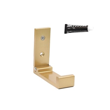 90 asteen taittuva vaatekoukku alumiiniseoksesta, reiätön seinä