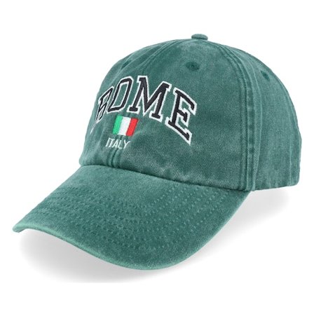 Iconic - Green - unconstructed - Cap - Rome Italy Washed Green Dad Cap - Hatstore