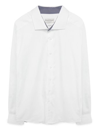 Bruun & Stengade Bs Hader Slim Fit Shirt - White - 39