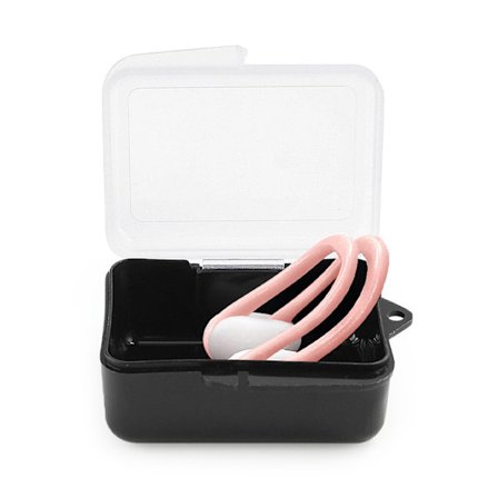 Svømmenæseklemme Silikone Svømmenæseklemme Bærbar Svømmerbeskytter med etui