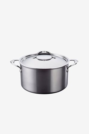Hestan - Gryde med låg NanoBond Diameter 26 cm, 7,6 liter - Krom - Gryder & kasseroller - Fra Homeroom