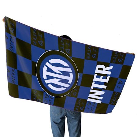 Stor 70*140cm fotbollshandduk, tryckt rektangulär handduk, stor strandhandduk