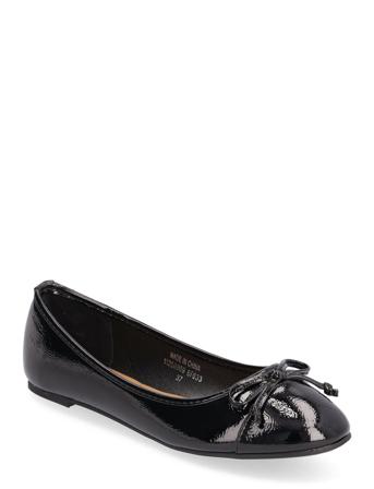 Biaceline Ballerina Toecap Patent Ballerinasko Ballerinaer Svart Bianco*Betinget Tilbud