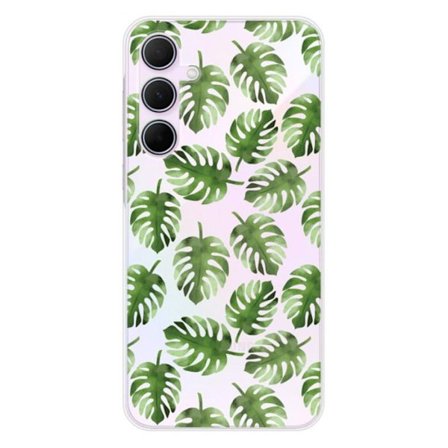 Siliconfodral - Kompatibel med Samsung Galaxy A55 5G - design av monsterablad