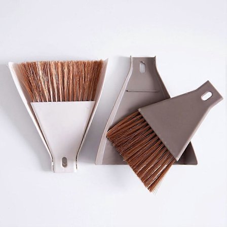 2-pack Mini Sopborste och Dammsugare, Sopskopa för Skrivbord, Tangentbordsrengöringsborste, Handhållen Sopborste och Dammsugare