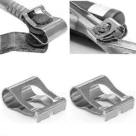 Sarja, jossa 2 tuulilasinpyyhkijän vivuston klipsiä Pyyhkijän varren korjaussarja 33x22mm Moottorin vivuston pyyhkijän korjausklipsi