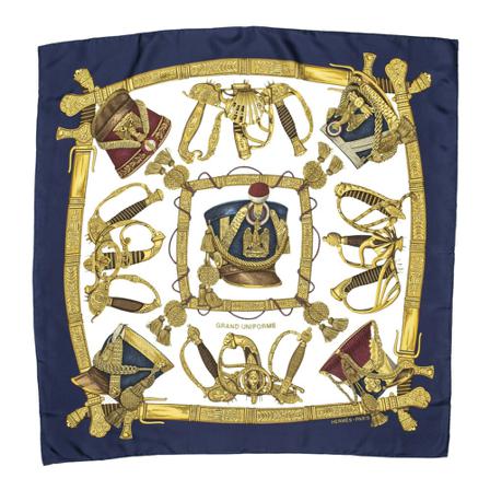 Hermès Vintage, Pre-owned Scarf Blauw, Dames, Maat:ONE Size