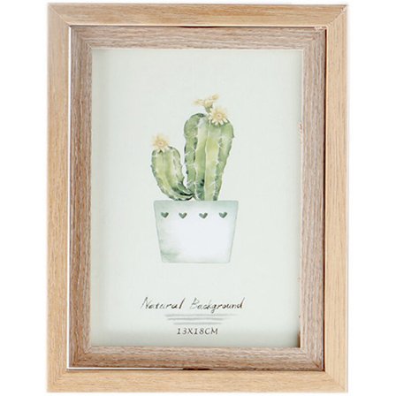 Pohjoismainen puinen valokuvakehys Luova työpöydän taidevalokuva Pyörivä valokuvakehys Koristelu (Yksi kehys)