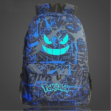 Ny Pokémon Rygsæk Lysende Skoletaske Til Drenge Piger Studerende Rejsetaske Vandafvisende Slidstærk Mochilas